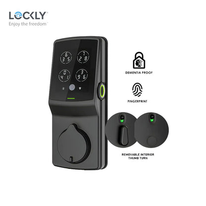 Lockly PGD728FK Secure Plus Dementia Proof Fingerprint Smart Deadbolt Lock