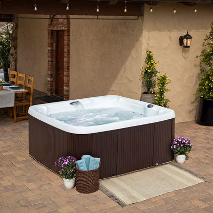 Luxury 7-person hot tub with jets