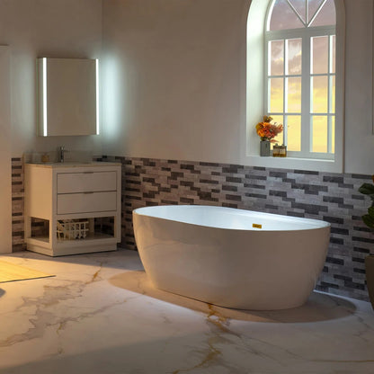 Luxury freestanding acrylic bathtub